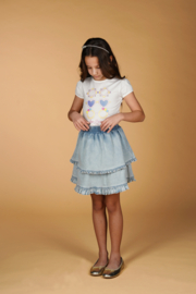 Le Chic - Denim rok Toeda - Classic Light Denim