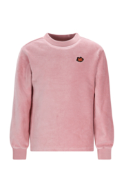 TYGO & Vito - Fluwelen sweater Sofie - oudroze
