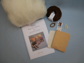 Compleet pakket Olijfje met mini Bouclé mohair