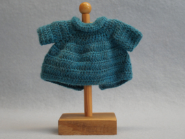 Gehaakt jas en muts 20cm