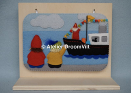 Patroonblad Seizoensbordje zie ginds komt de stoomboot