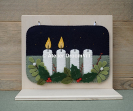 Patroonblad Seizoensbordje Advent