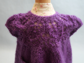 Bladmotiefjurkje met slofjes 30cm