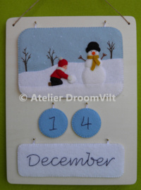 Seizoensbordje Winter