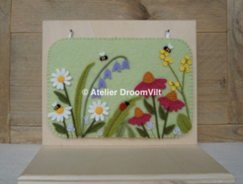 Patroonblad 'Seizoensbordje zomerbloemen