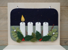 Patroonblad Seizoensbordje Advent