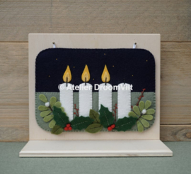 Patroonblad Seizoensbordje Advent