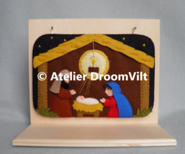 Patroonblad Seizoensbordje kerststal
