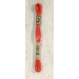 Borduurgaren DMC oranje rood