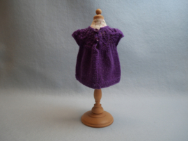 Bladmotiefjurkje met slofjes 30cm