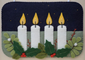 Patroonblad Seizoensbordje Advent