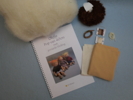 Compleet pakket Olijfje met Bouclé mohair
