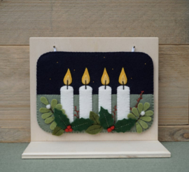 Patroonblad Seizoensbordje Advent