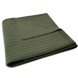 Wiegdeken Pure Knit Leaf Green 75 x 100 cm | Jollein