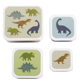 A Little Lovely Company | Lunch & Snack Box Set Dinosaurussen