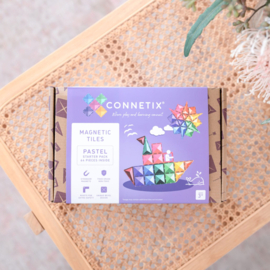 Connetix Pastel Starter Pack | Magnetische tegels | 64 stuks