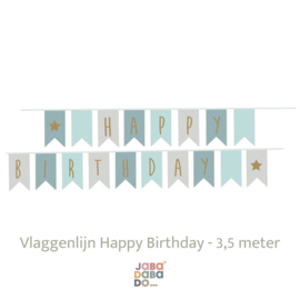 Vlaggenlijn Happy Birthday | Jabadabado