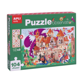 Zoek & Vind Puzzel Kasteel | 104 stuks | APLI