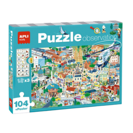 Zoek & Vind Puzzel Stad | 104 stuks | APLI