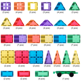 Learn & Grow Toys Magnetische Tegels Base Pack | 110 stuks