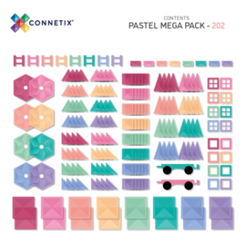 Connetix Mega Pack Pastel | 202 stuks