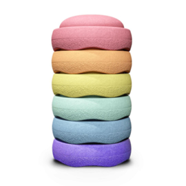 Stapelstein - Original Rainbow Pastel | 6 stuks