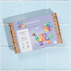 Connetix Pastel Mini Pack | Magnetische tegels | 32 stuks