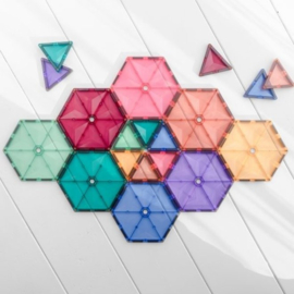Connetix Geometry Pastel Pack | Magnetische tegels | 40 stuks
