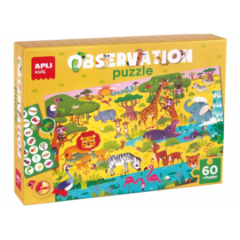 Zoek & Vind Puzzel Junior Jungle | 60 stuks | APLI