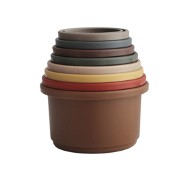 Mushie stapeltoren | Stacking Cups Retro