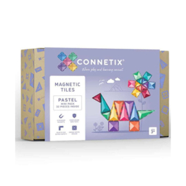 Connetix Pastel Mini Pack | Magnetische tegels | 32 stuks