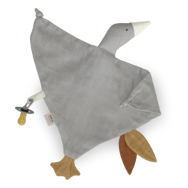 SAGA Copenhagen | Knuffeldoek/Speendoek Gans - Silver Grey