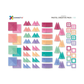 Connetix Creative Pack Pastel | Magnetische tegels | 120 stuks