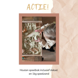 ACTIE | Houten speelbak inclusief speelzand