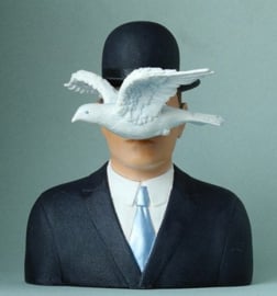 Man met Bolhoed / Magritte (miniatuur)