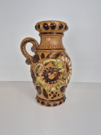 West-Germany Scheurich vaas met zonnebloem 487-28