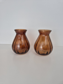 Hyacint vaas oranje glas