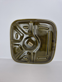 Fondue bord groen vierkant