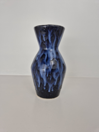 West-Germany Scheurich vaas lava 523-18 blauw