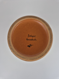 Johgus Bornholm Denmark vaas oranje/bruin
