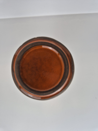 Frank Keramik vaas oranje/bruin