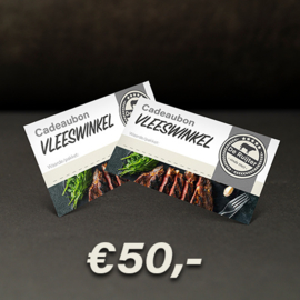 Cadeaubon De Ruijter Vlees €50
