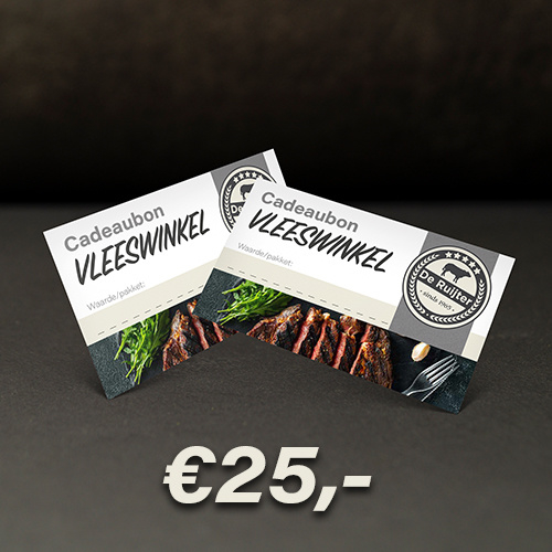 Cadeaubon De Ruijter Vlees €25