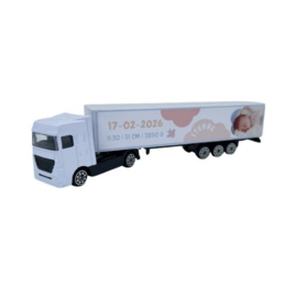 Geboortevrachtwagen Wolken Datum