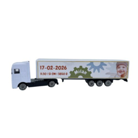 Geboortevrachtwagen Tandwiel Datum