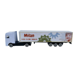 Geboortevrachtwagen Tandwiel Naam