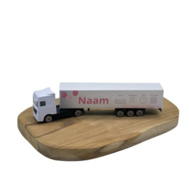 Geboortevrachtwagen Roze