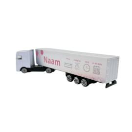 Geboortevrachtwagen Roze