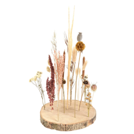 Hout & droogbloemen boho XL