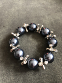 Armband pearl blauw